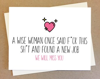 Appreciation Message, Thank You Card Thank You Message, Miss You Card, Card for Boss Funny Card, Appreciation Card, Congratulations Card