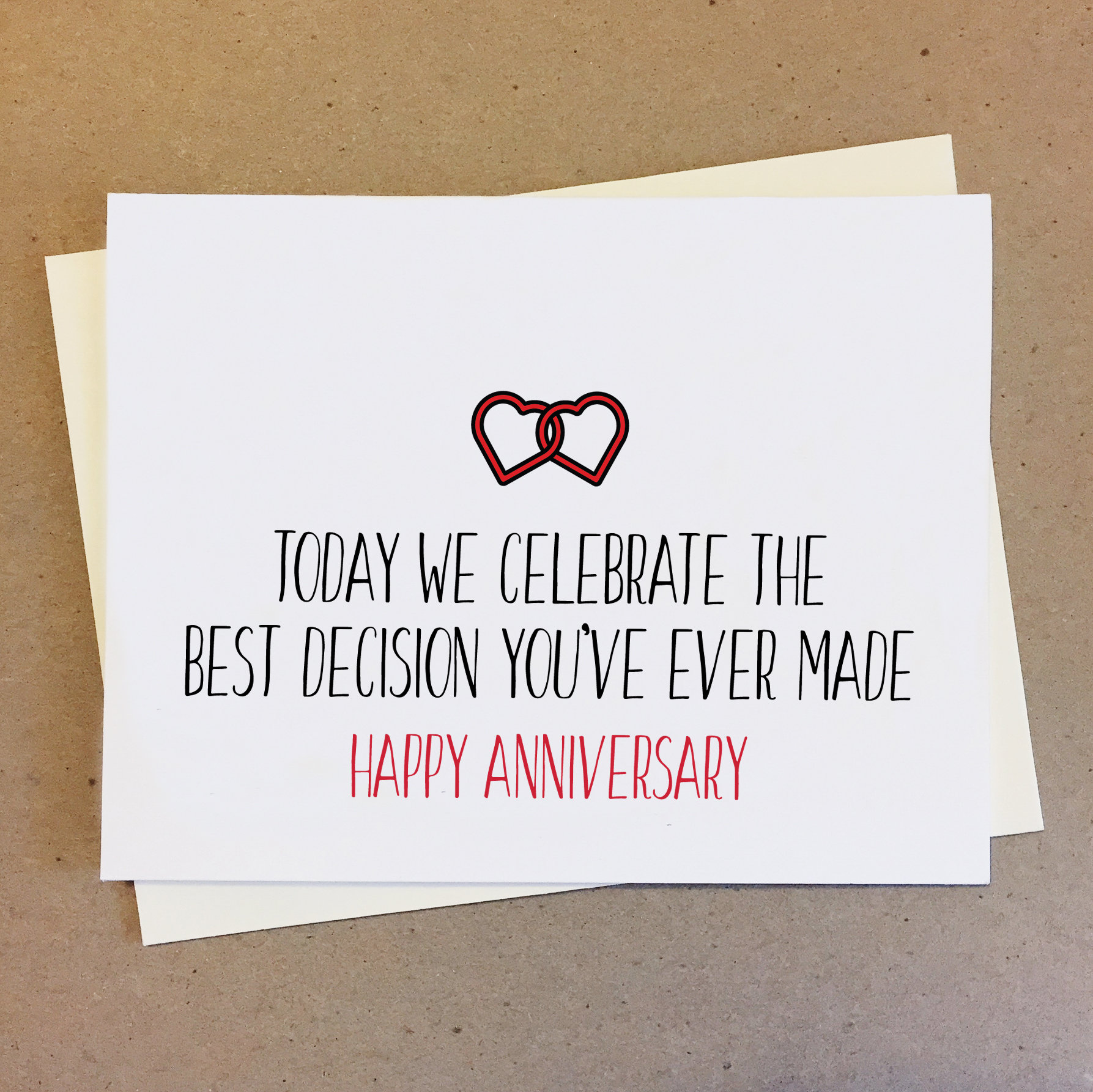 Cute Anniversary Card For Boyfriend, Anniversary For Him, First Anniversary Card, Husband, Valentines Card, Love, Doing Life With You Card