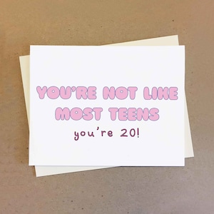 Funny Birthday Card for. 21st Birthday 25th Birthday 40th Birthday 50th Birthday Gift 60th Birthday 70th. Custom age and color available.