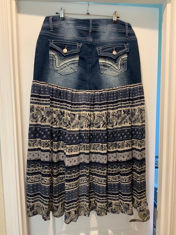 jean skirt size 16