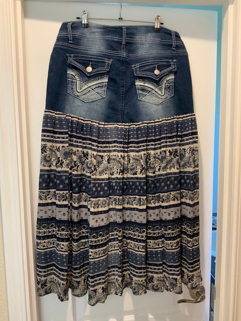 denim skirt size 16