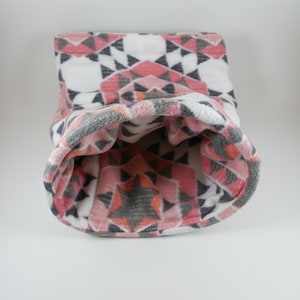 Cuddle Sack - Geometric Pink Print | Guinea Pig Bed