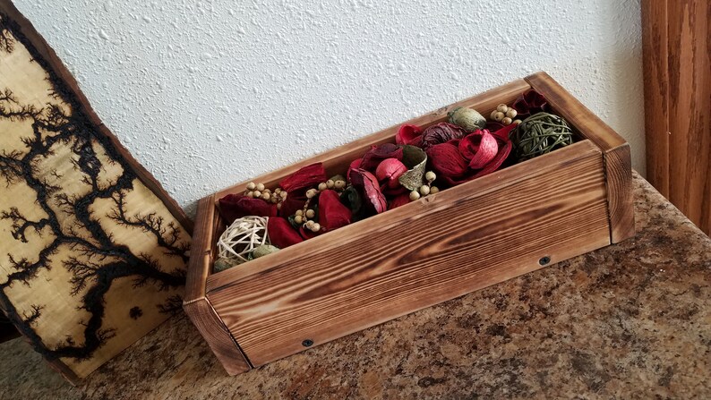 Rustic wooden box Wood box Centerpiece Rustic wedding | Etsy