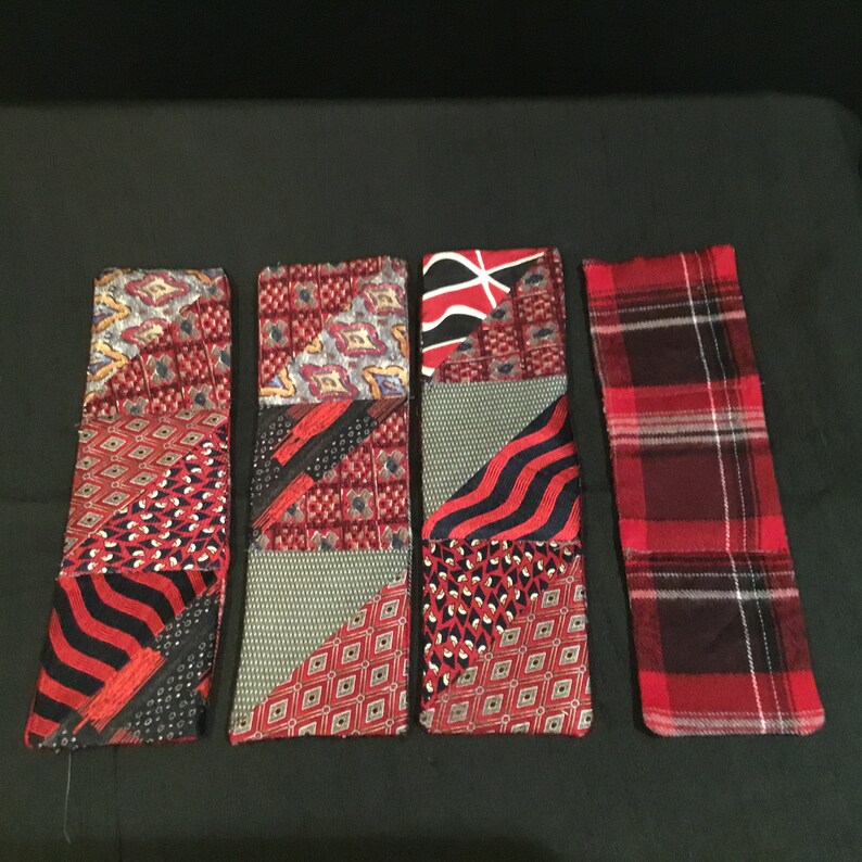 Handmade Quilted Silk Bookmark Reclaimed From Men's Ties Etsy