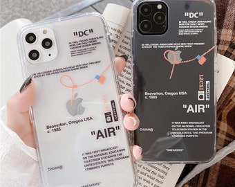 clear nike off white phone case