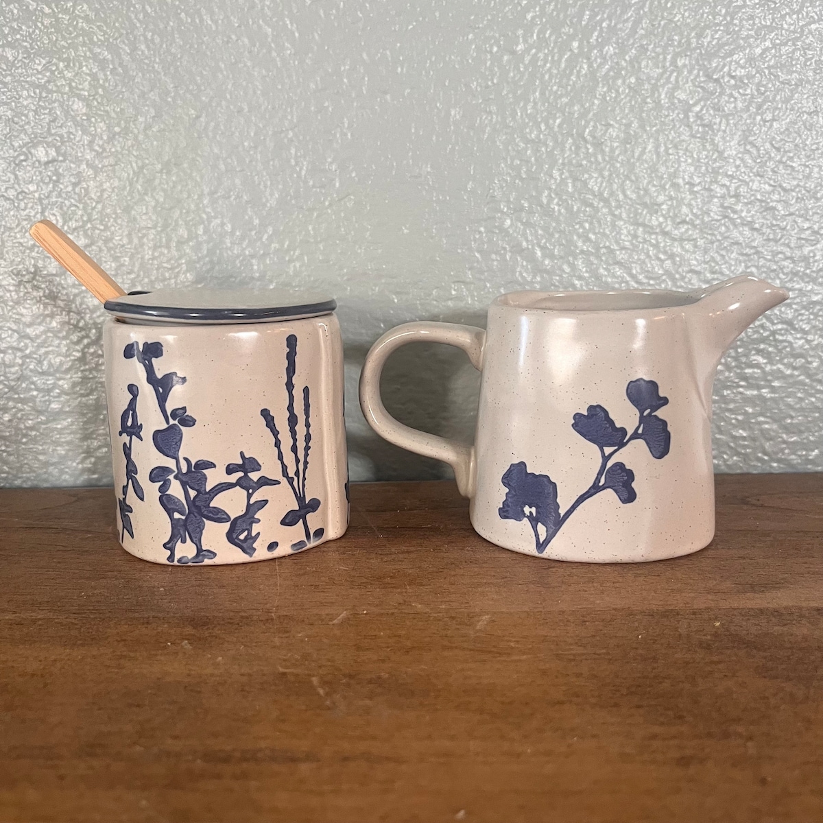 Stoneware Sugar and Creamer Set - Etsy