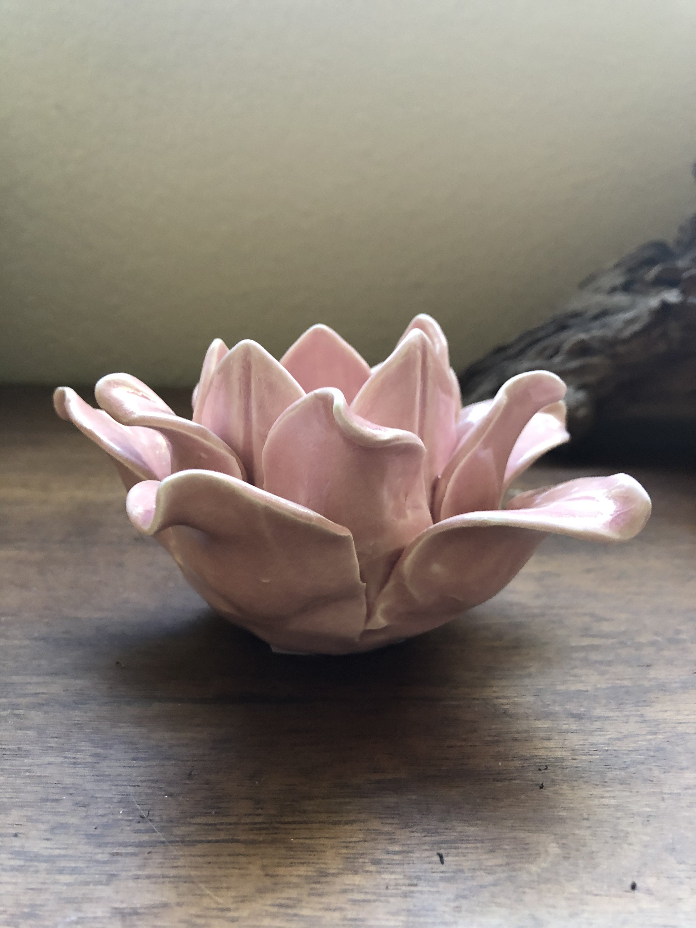 Perfect petal rustic flower votive holder Etsy