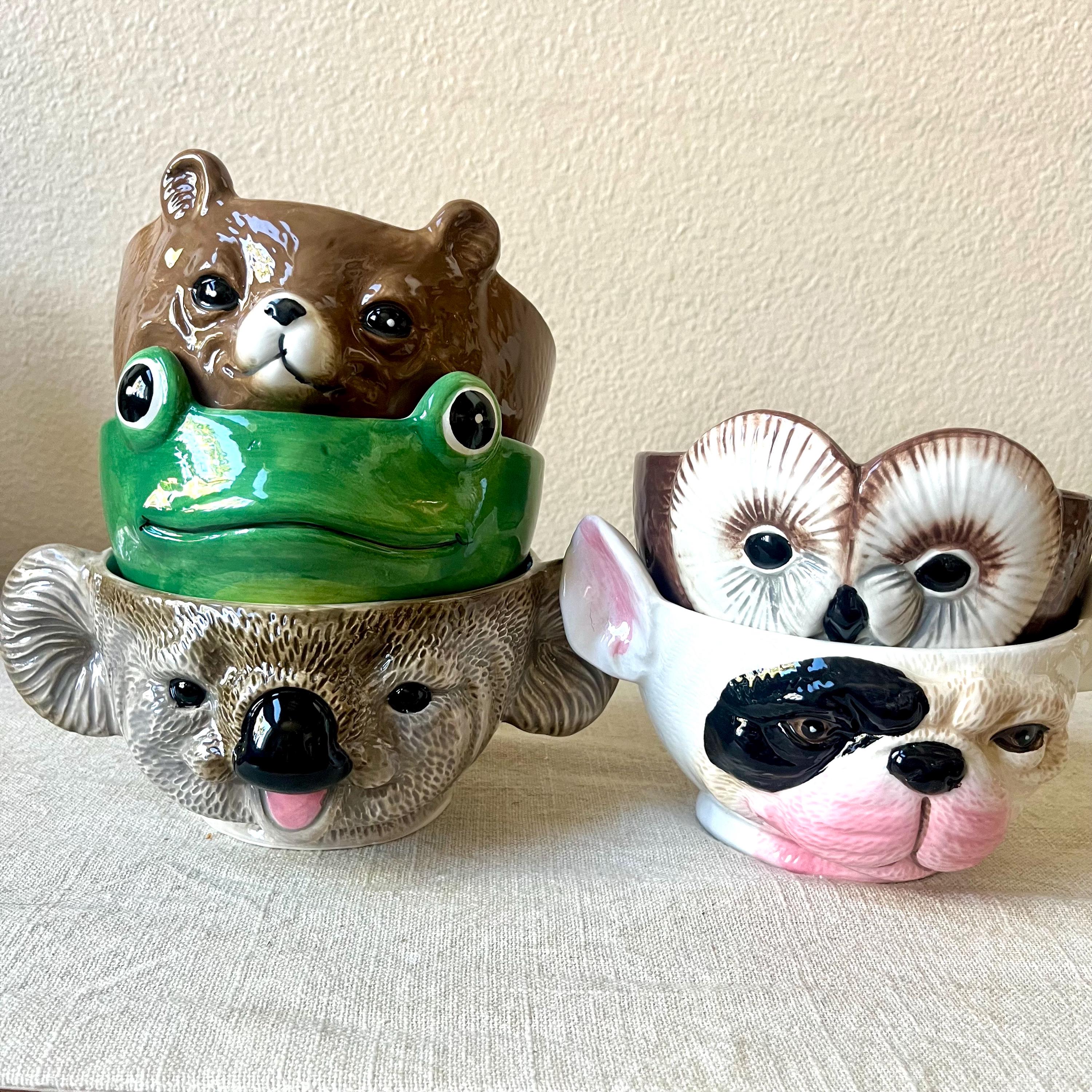 大特価 半額以下 超特価! レア 貴重 ブランコに乗る子供 置物 陶器 手描きの陶器製動物プランターは3～4インチの鉢を収納できます - Etsy 日本