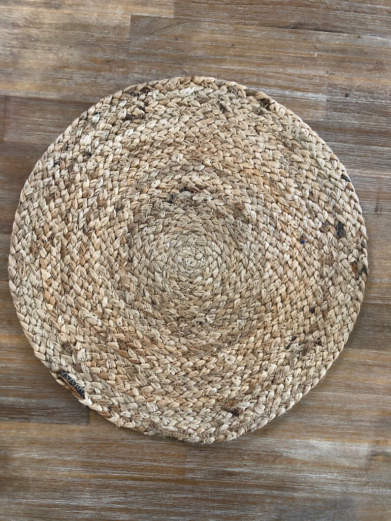 14 Inch Round Jute Woven Placemats Etsy