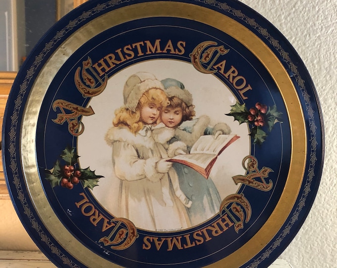 Vintage Christmas Carol tray