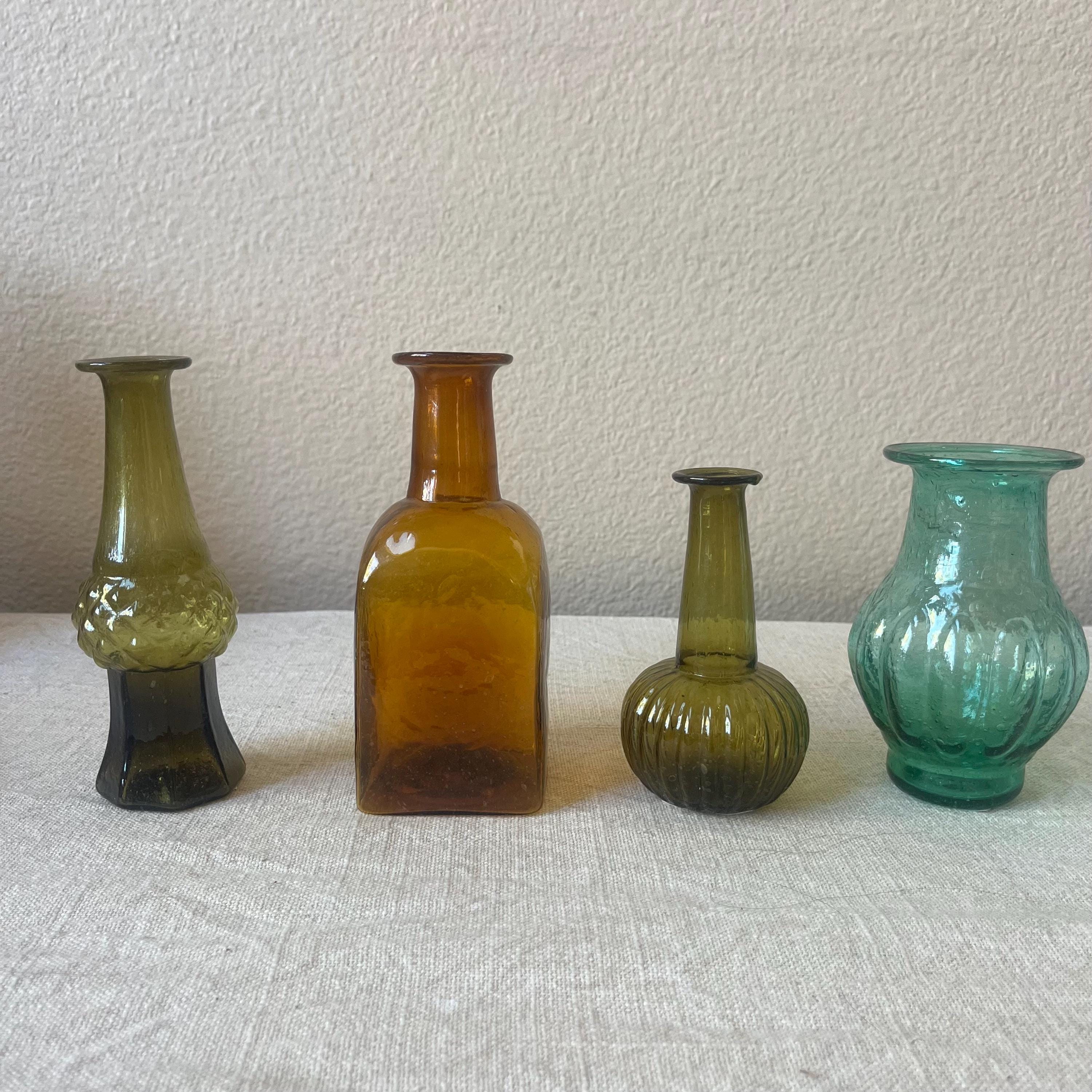 琥珀色のガラスの花瓶 - Etsy 日本