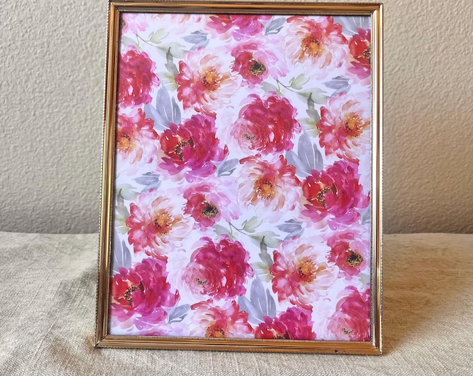Vintage brass 8 x 10 photo frame