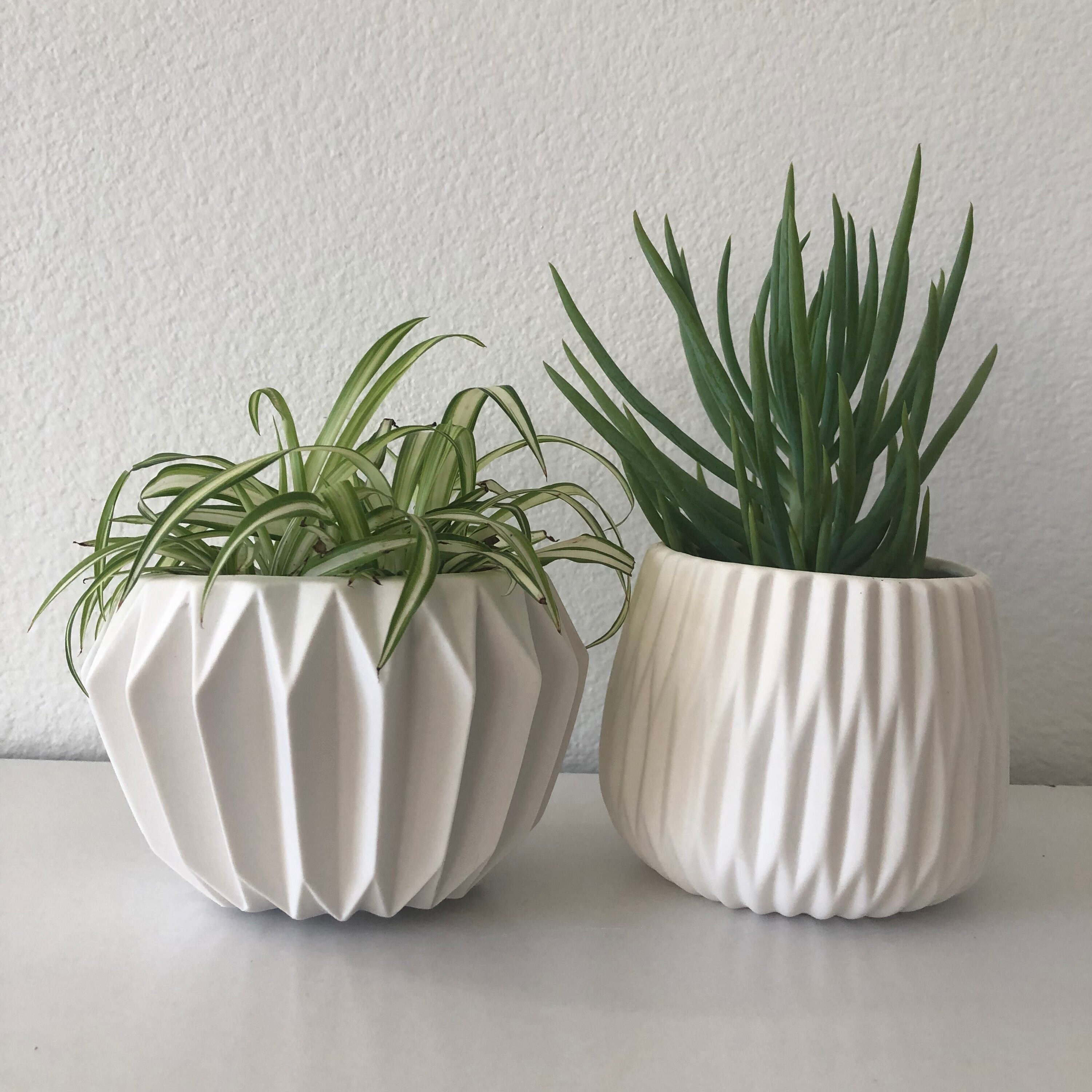 Large Hanging Planter Pot in Matte White 