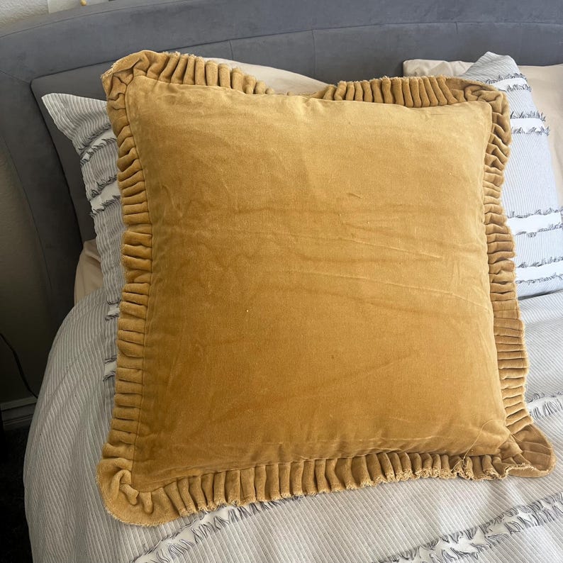 Mustard Ruffle Trim 20