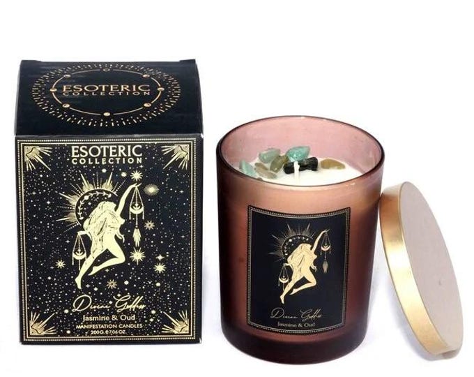 Divine Goddess Esoteric Gem Candle