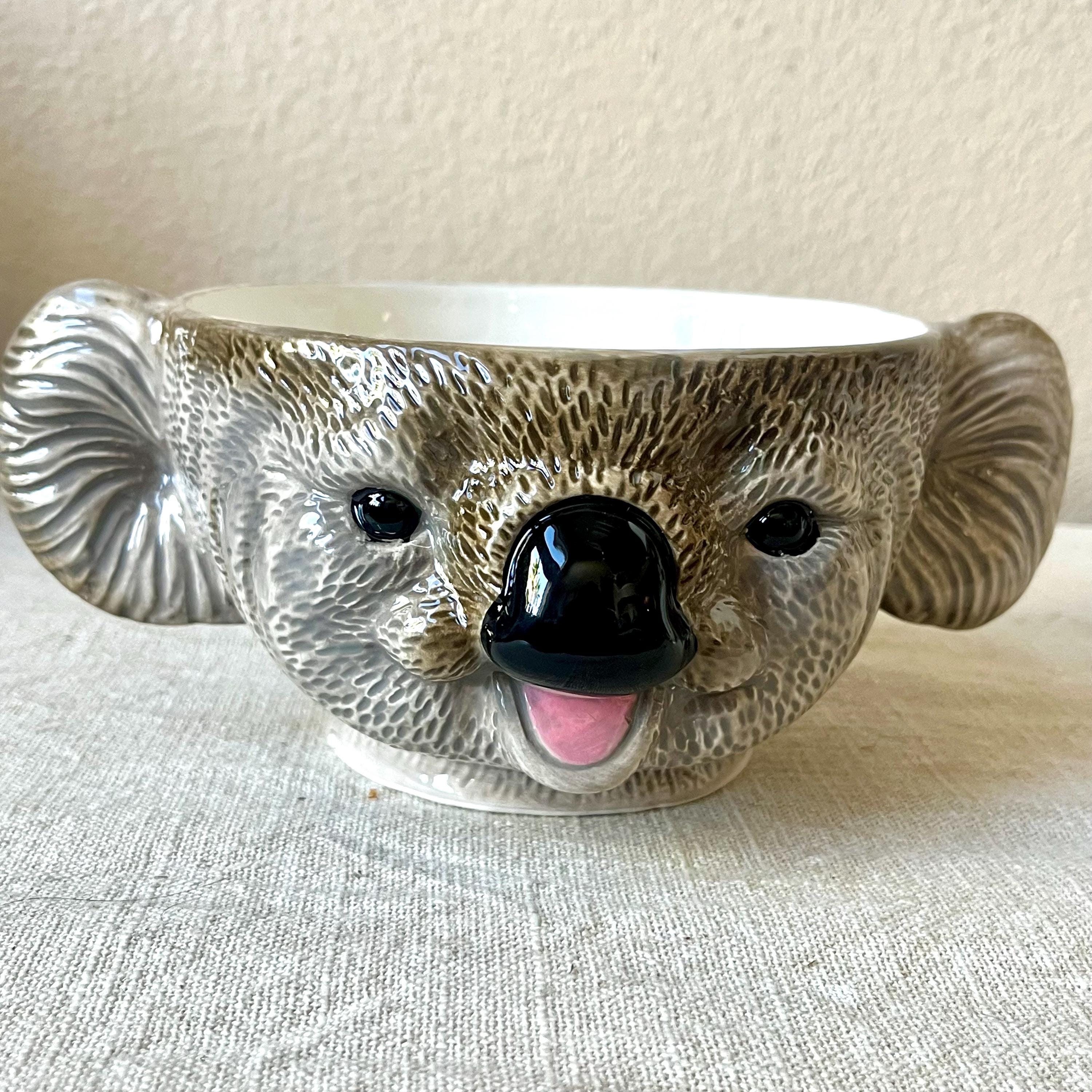 手描きの陶器製動物プランターは3～4インチの鉢を収納できます - Etsy 日本