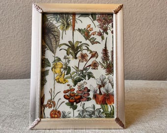 Marco plateado vintage de 20 x 14 cm con detalles ornamentales para una imagen de 16 x 11 cm. Solo soporte.