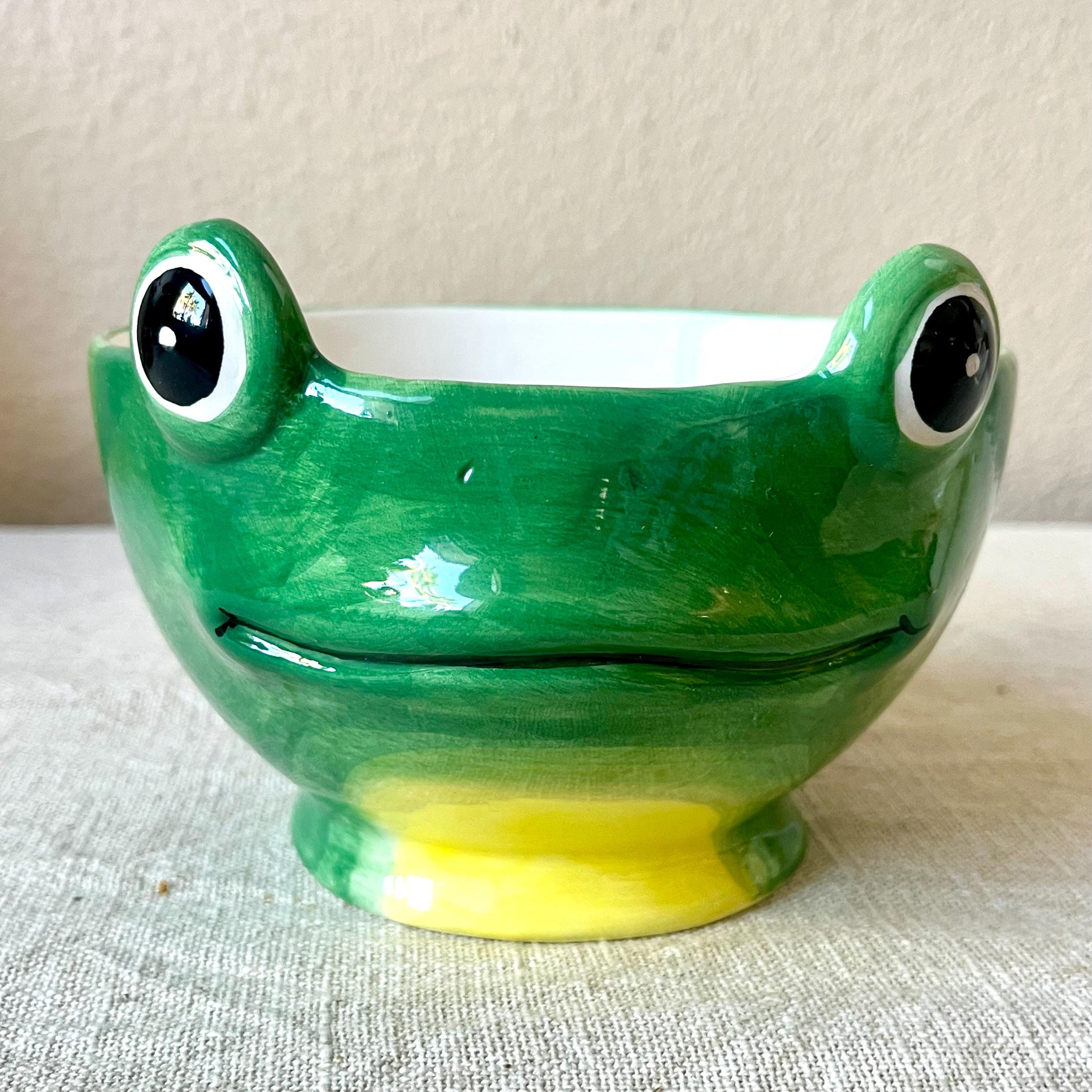 手描きの陶器製動物プランターは3～4インチの鉢を収納できます - Etsy 日本