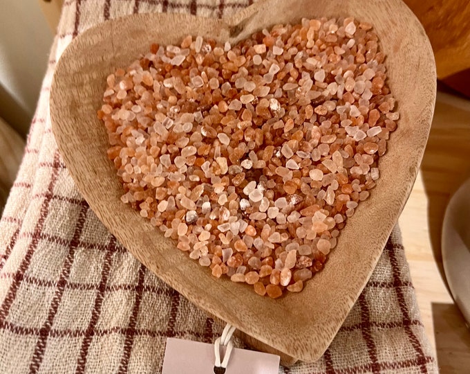 Wooden heart 9”x7” bowl