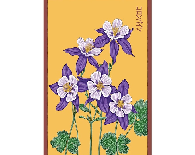 Columbine Flower Seeds in Vintage Packaging