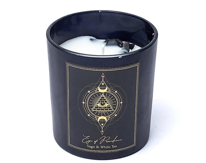 Sm Esoteric Gem Candle -Eye of Providence