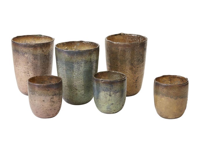 mercury style glass candle holder or vase