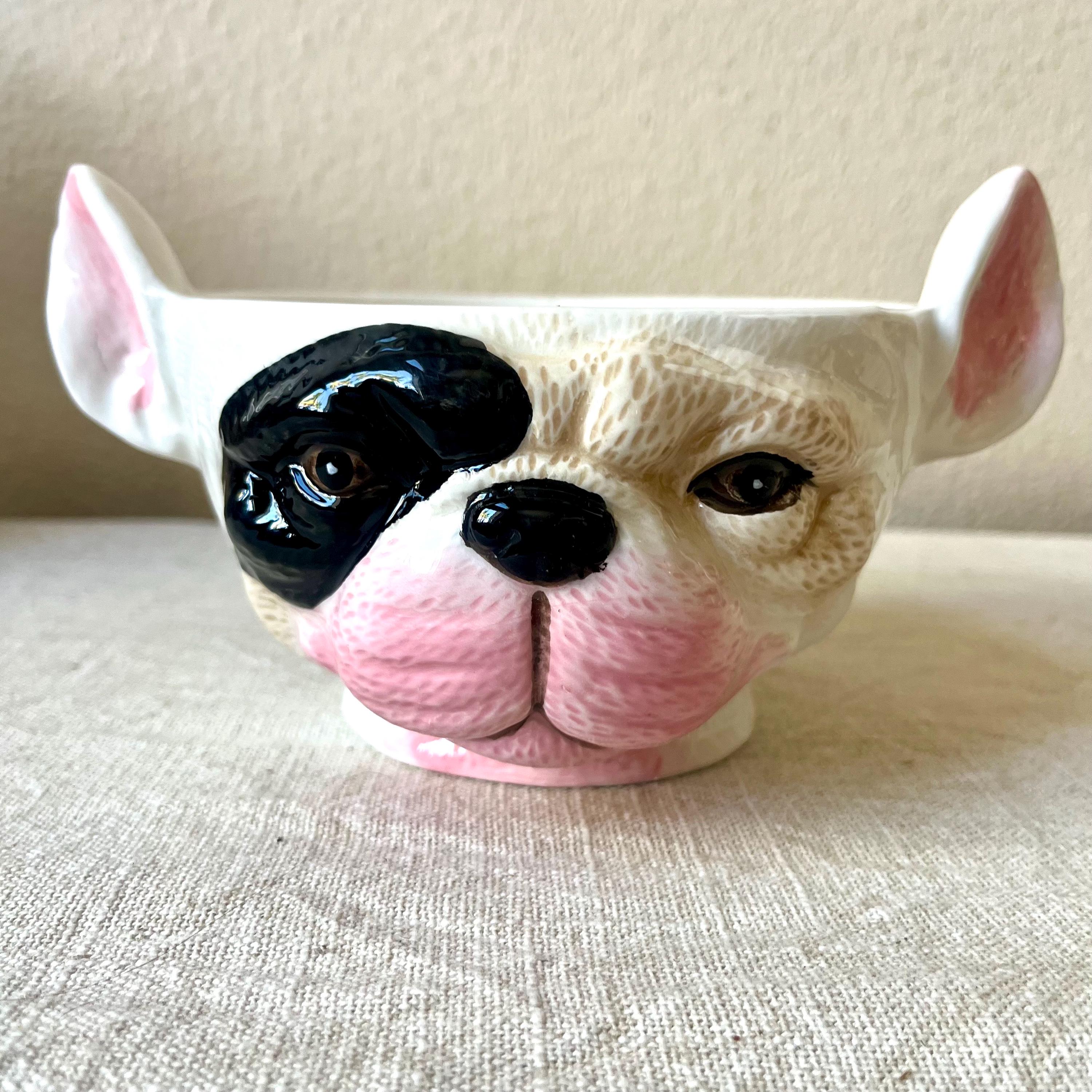 手描きの陶器製動物プランターは3～4インチの鉢を収納できます - Etsy 日本