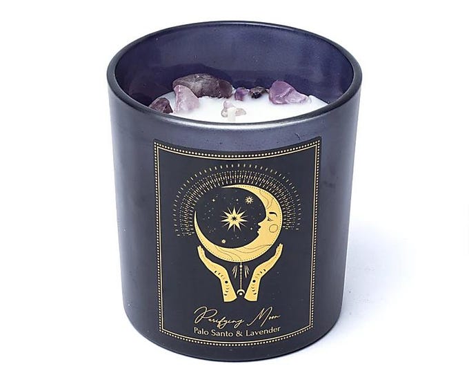 Sm Esoteric Gem Candle -Purifying Moon