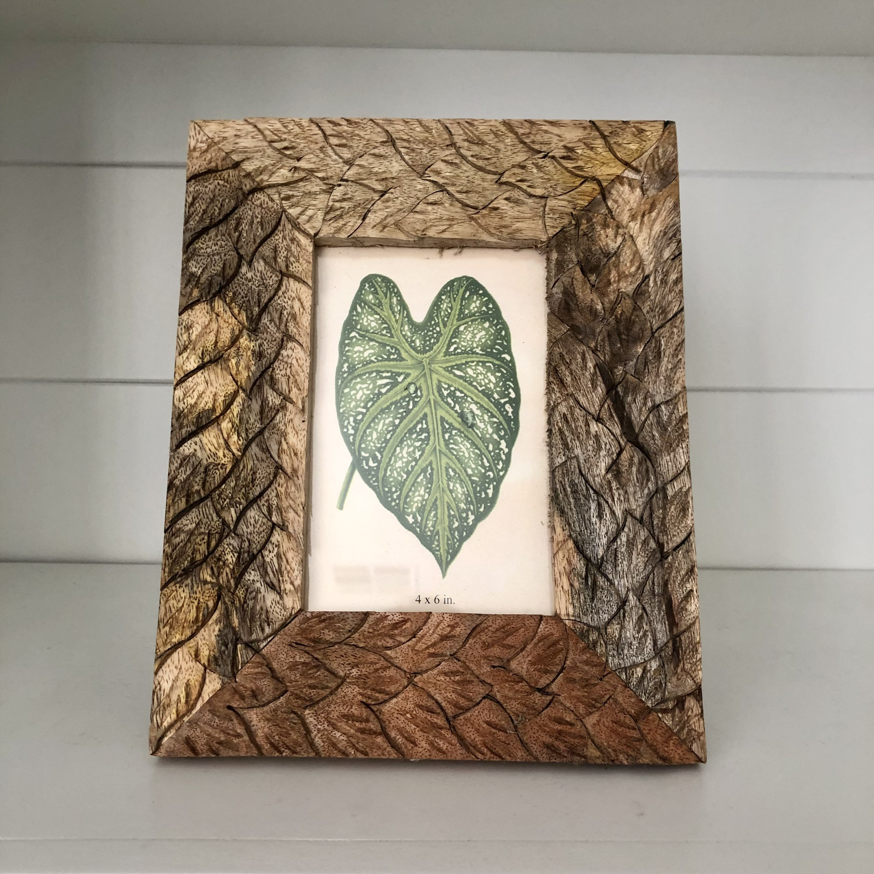 Tree Carving Engraved Wood Personalized Picture Frame for