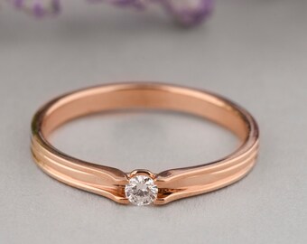 [STONE HENgE] 韓国☆14K Rose Gold☆Diamond M0499D Ring 1.64 Carat 14K Rose Gold Classic Side Stone Prong Set Heart