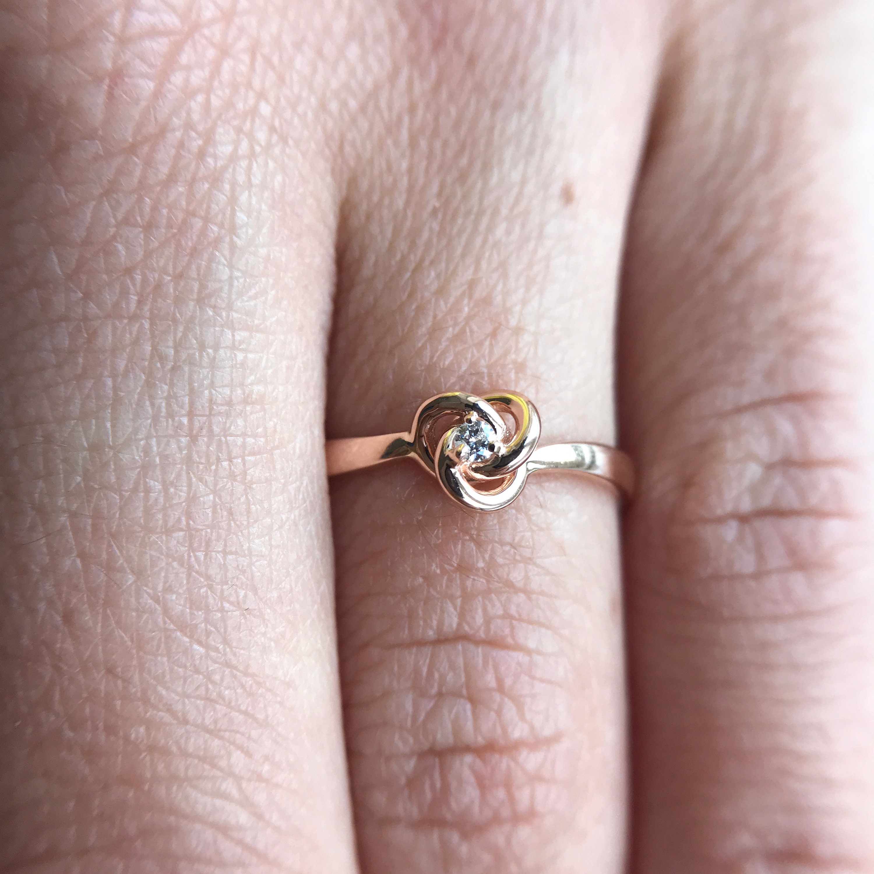 Alternative Engagement Ring Celtic Ring Women Knot Ring Etsy