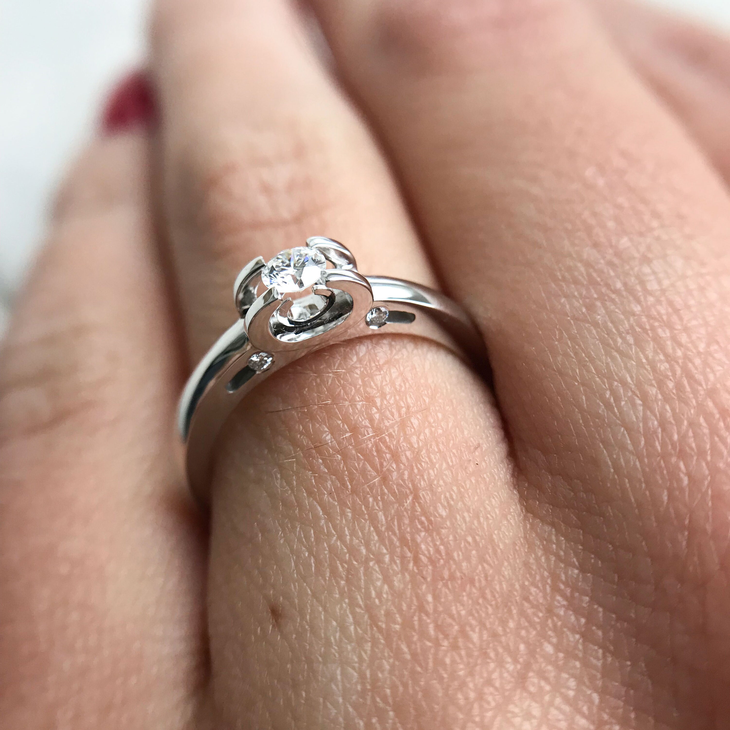 Engagement Rings for Women Minimalist Engagement Ring Women Etsy