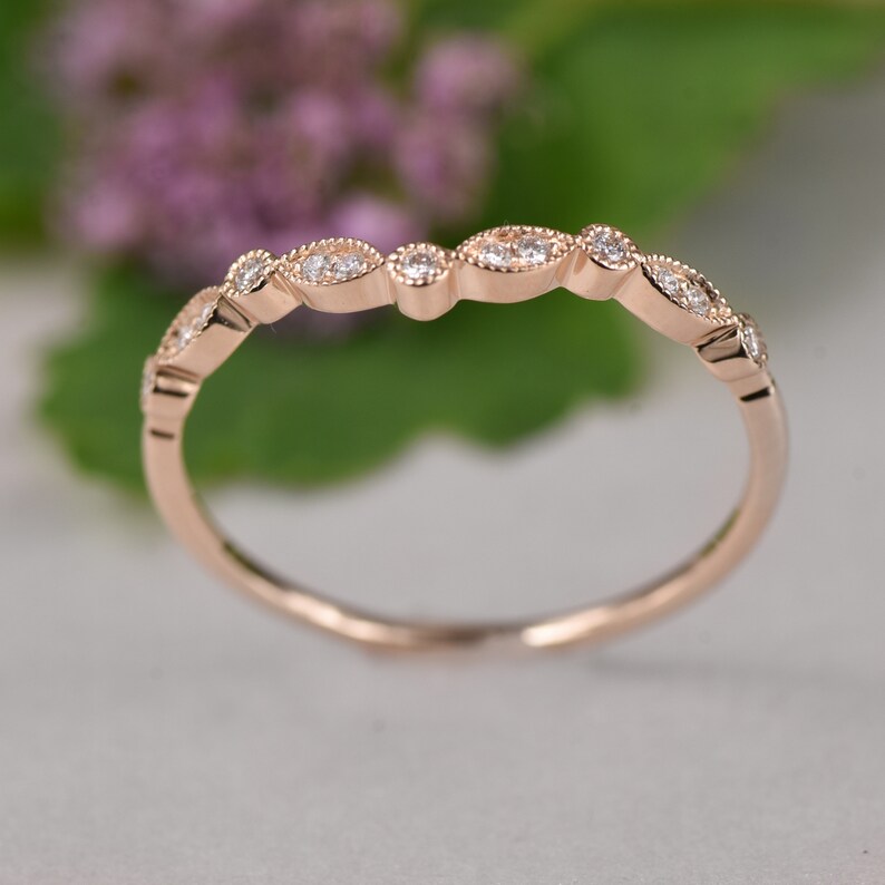 Diamond V Ring Art Deco Ring Crown Ring Tiara Ring Contour Wedding Band Curved Wedding Band Delicate Diamond Ring Diamond Chevron Ring