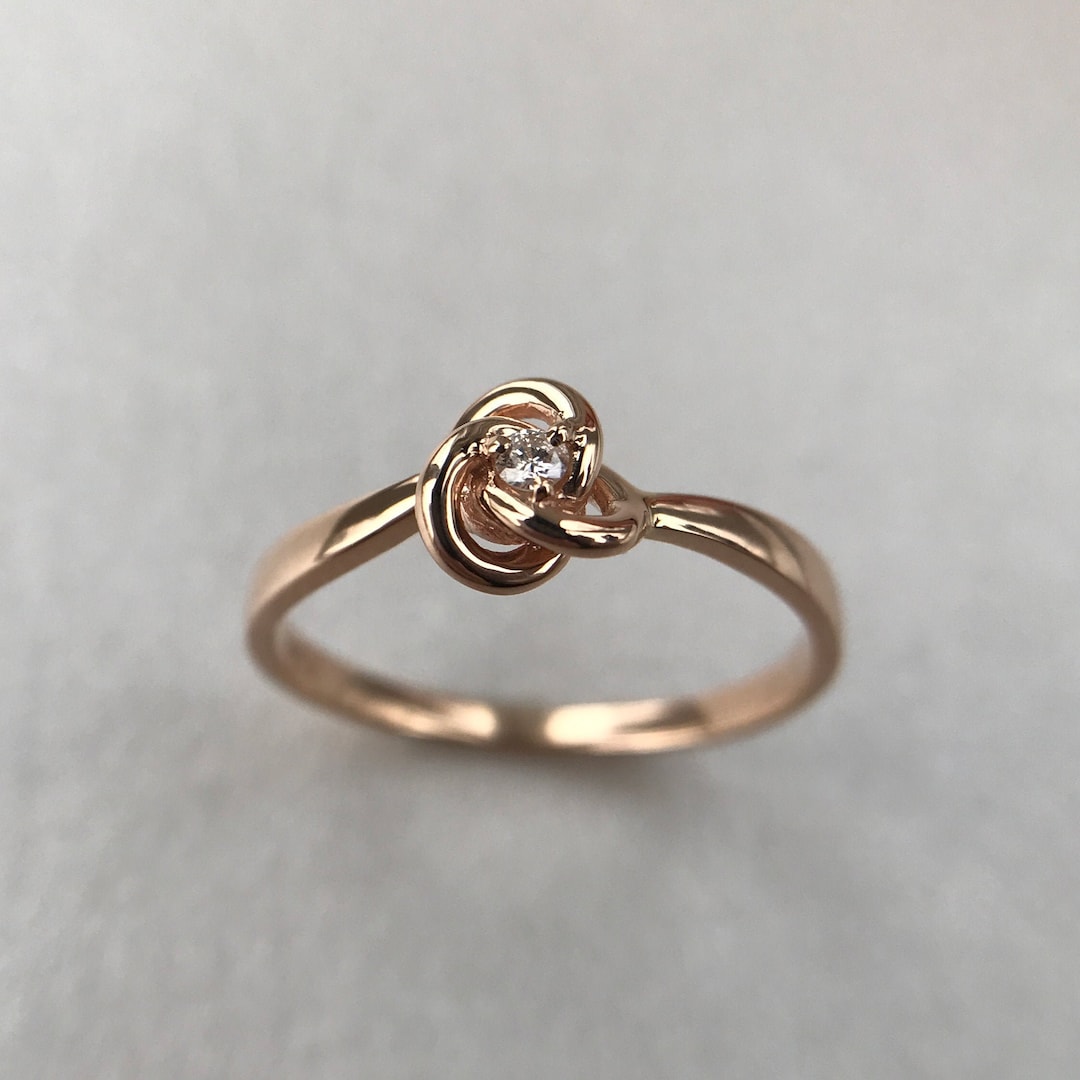 Alternative Engagement Ring Celtic Ring Women Knot Ring picture picture