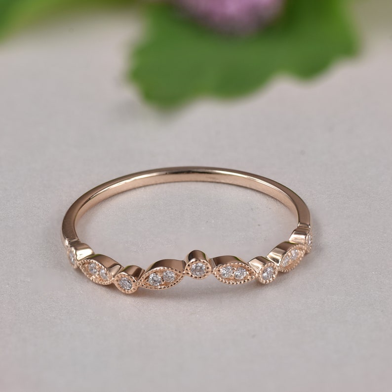 Diamond V Ring Art Deco Ring Crown Ring Tiara Ring Contour Wedding Band Curved Wedding Band Delicate Diamond Ring Diamond Chevron Ring