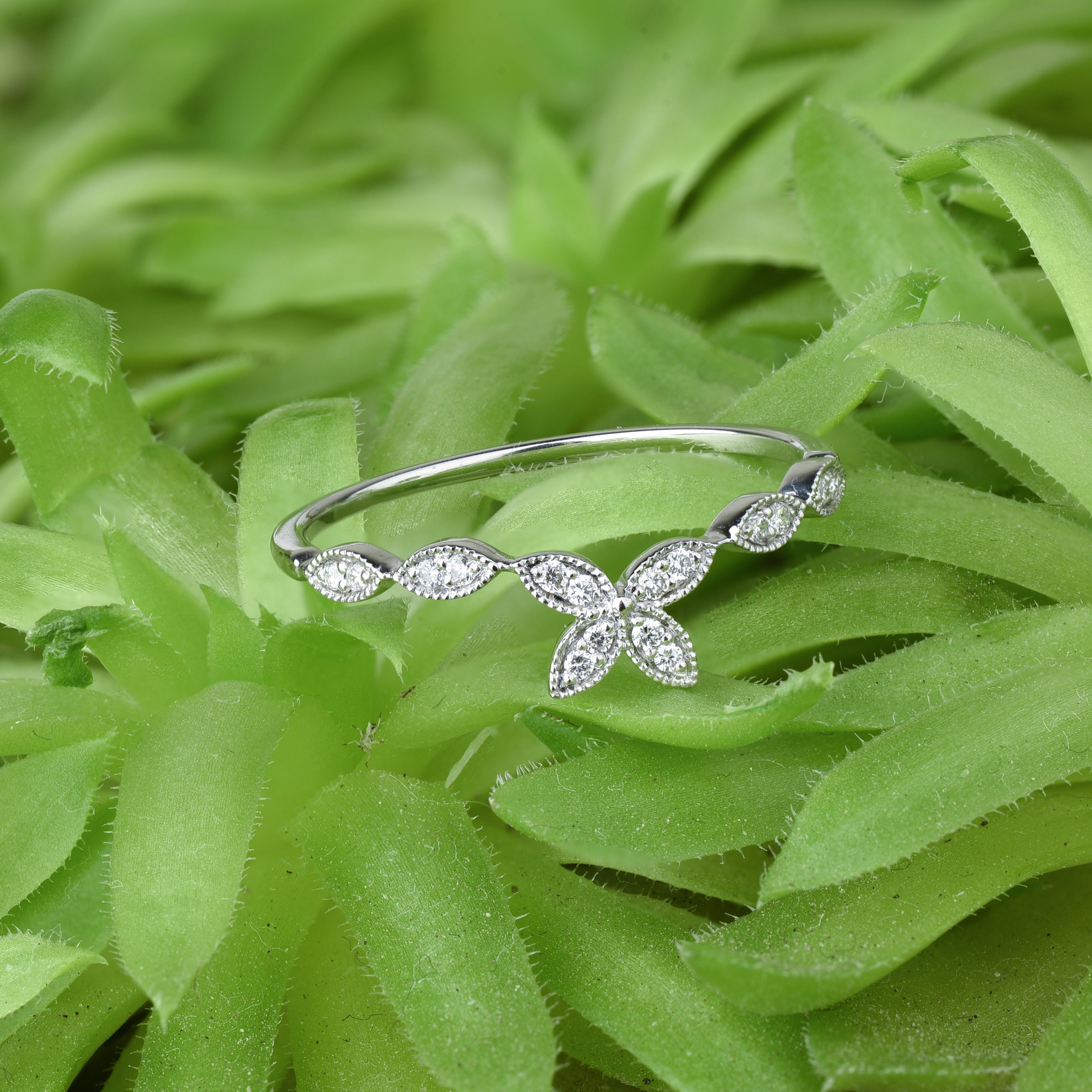 Tiara ring Thin gold ring Dainty promise ring Crown ring in Etsy