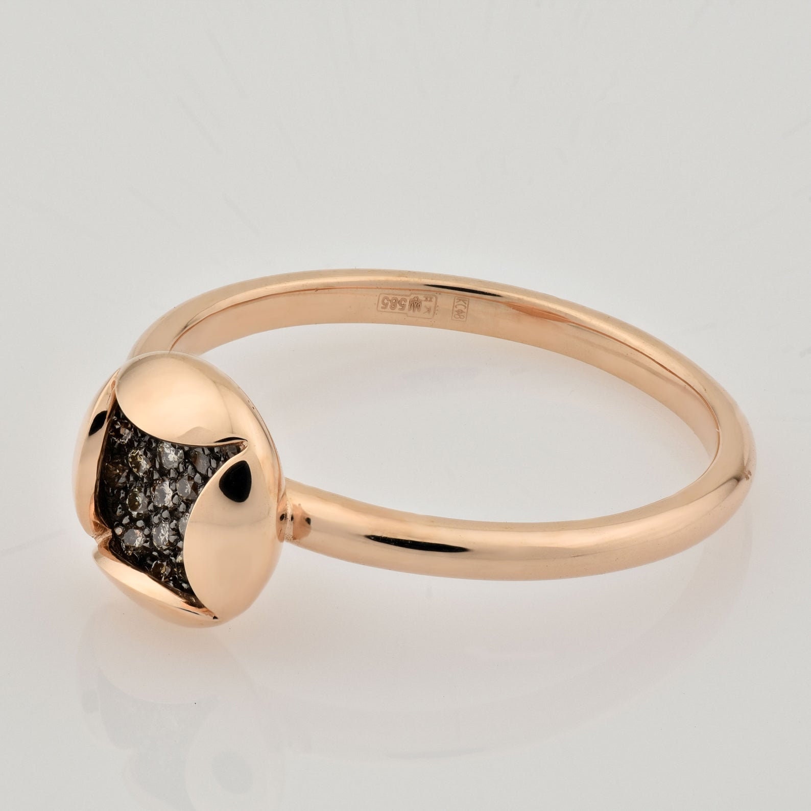 14K Solid Gold Statement Ring Unusual Engagement Ring Gold Etsy UK