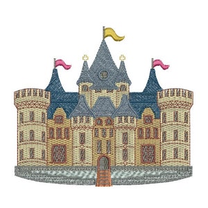 Riddarborgen - En romantisk era - maskinbroderidesign av Sue Box i 2 storlekar