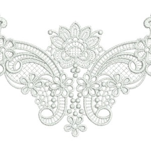 Lace - Taj Design - beautiful free standing lace machine Embroidery design by Sue Box