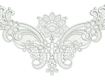 Lace - Taj Design - beautiful free standing lace machine Embroidery design by Sue Box