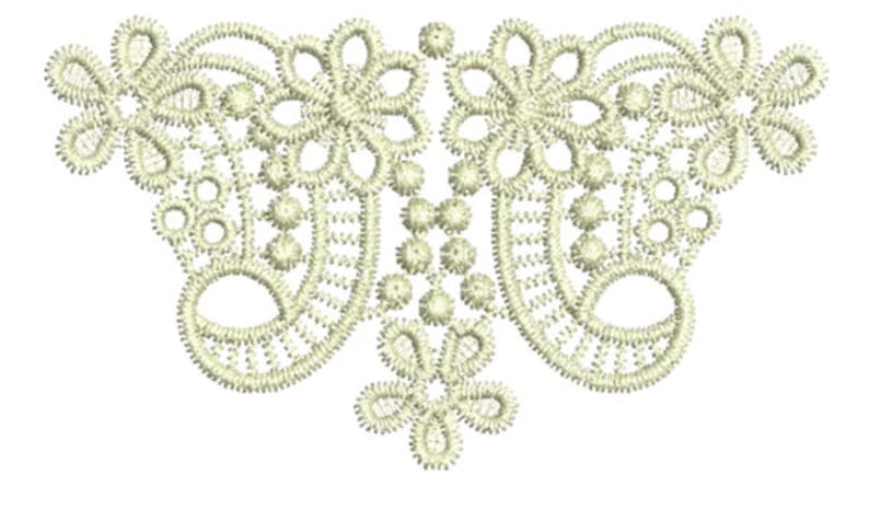Classic Lace 22 beautiful free standing lace machine Embroidery design by Sue Box Lace Taj Design Small