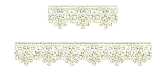 Lace - Taj Lace Borders - beautiful free standing lace machine Embroidery design by Sue Box