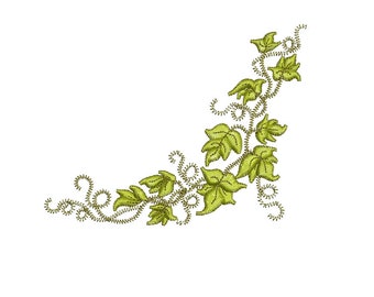 Ivy Corner machine embroidery design by Sue Box in 2 sizes