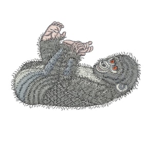 Gorilla Toes machine Embroidery design by Sue Box in 2 sizes