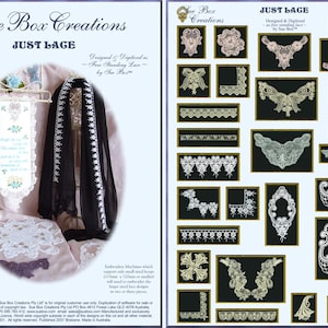 LACE - JUST LACE Embroidery Collection by Sue Box
