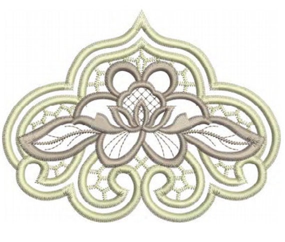 Cutwork Flower 1 Embroidery Motif - 14 - Embroidery