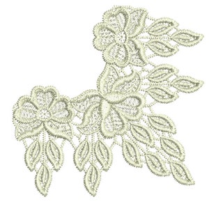 Encaje - Tama Lace Corner - Hermoso diseño de bordado a máquina de encaje independiente de Sue Box