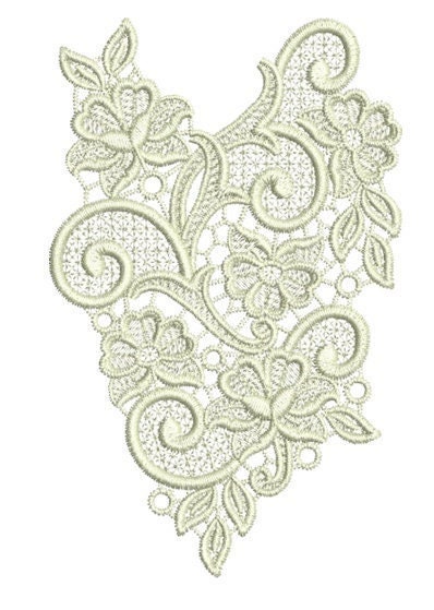 Lace - Tama - beautiful free standing lace machine Embroidery design by Sue Box