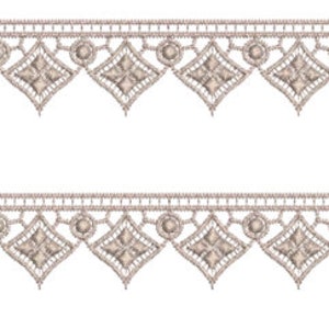 Lace - Old Lace Border - beautiful free standing lace machine Embroidery design by Sue Box