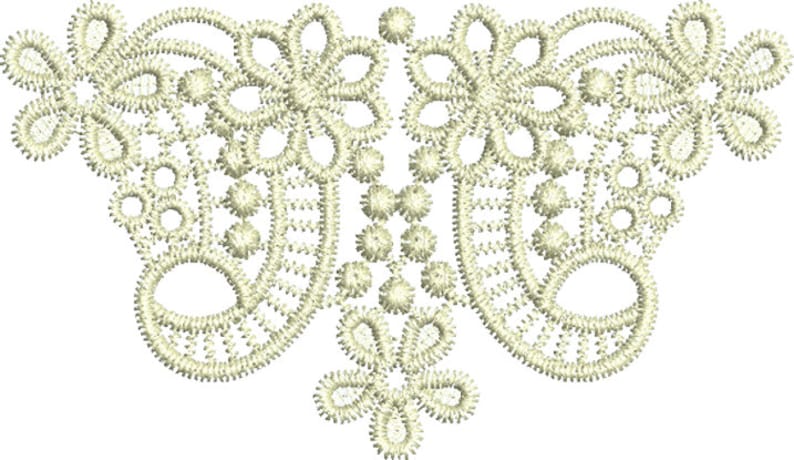 Classic Lace 22 beautiful free standing lace machine Embroidery design by Sue Box Lace Taj Design Small
